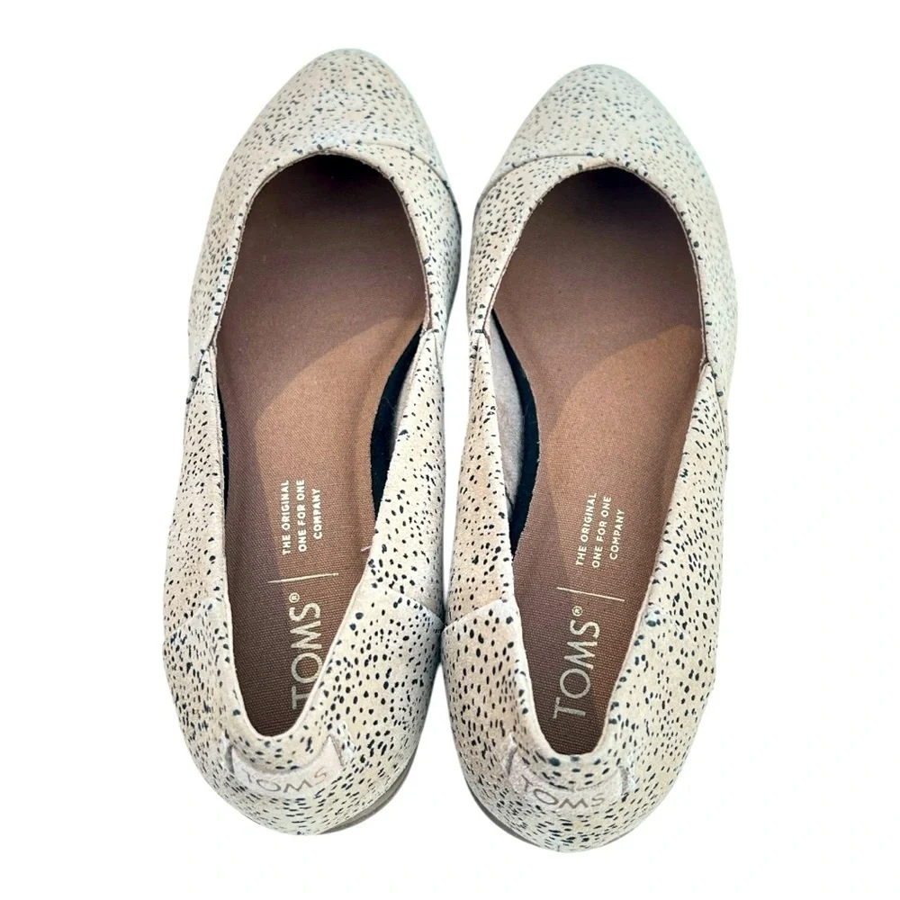 TOMS Women's, Jutti Neat Flat Black And Tan Size 7 Brand New No Box